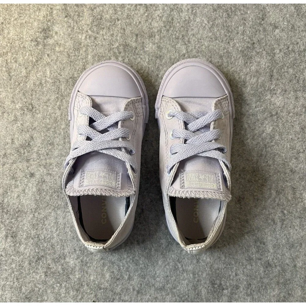 Converse Chuck Taylor All Star Purple Infant Toddler Sz 8 Sneakers Tennis Shoes